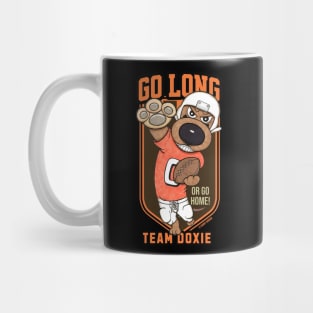 Cute Funny Doxie Dachshund Dog Football Player Mug